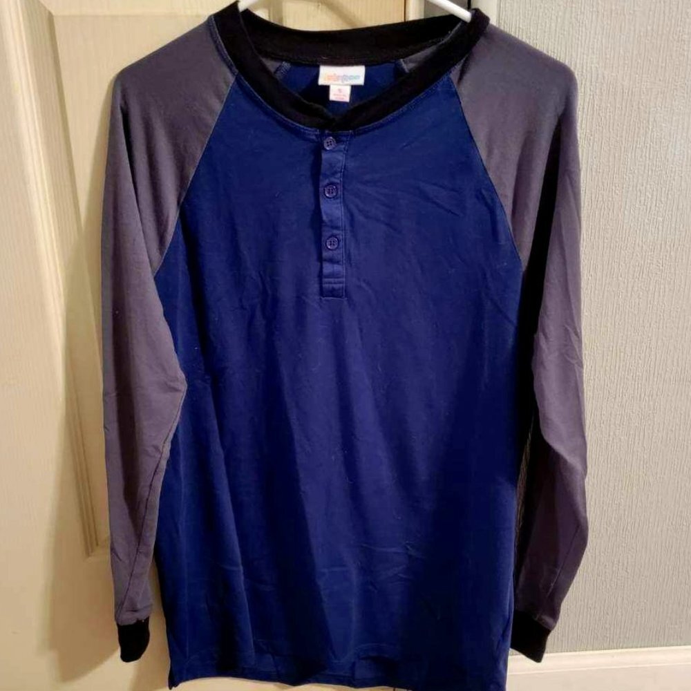 LuLaRoe Unisex Mark Henley Top - Small